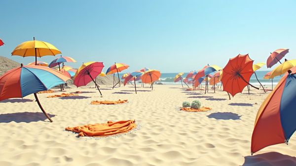 Comparatif des parasols déportés avec options de lestage